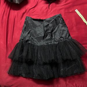 Black Tiered Tulle Skirt