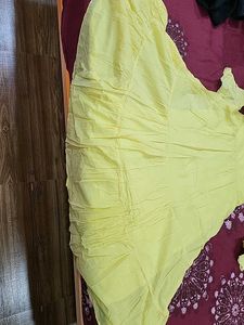 Yellow Embroidered Kurta