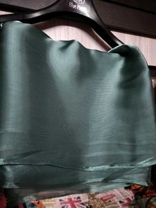 Glossy Organza Saree with blouse