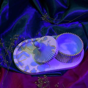 Unique Blue Shell Trinket Dish