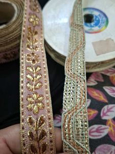 Pink lace and borders