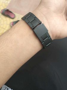 Classic Black Watch with Yellow Accents