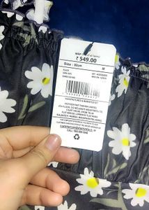 Trendy Floral Print Crop Top