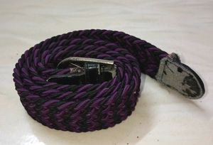 girls Stretchable braided cotton belt for ladies b