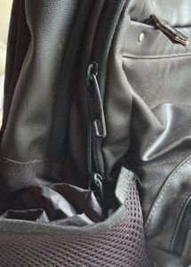 Stylish Brown Faux Leather Backpack