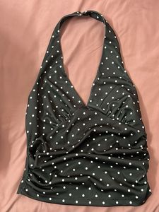 Chic Polka Dot Halter top