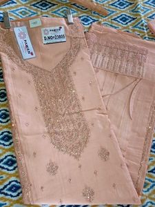 pure glace Cotton pakistani wedding &amp; festive suit