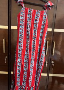 Boho Floral Print Maxi Dress