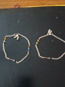 Charming Anklets with Colorful Beads