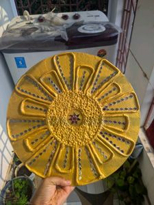Decorative Golden Sun Wall Hanging