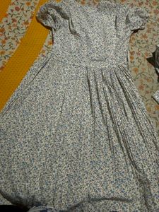 Cute Floral Print Midi Dress