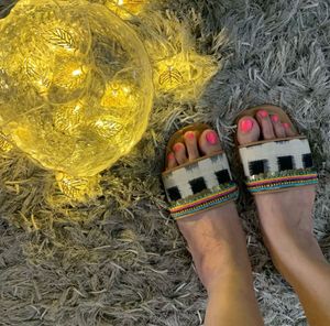 Handcrafted Ikat Printed Flat Sandals