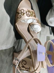 Embellished Block Heel Sandals