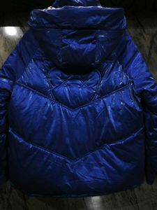 Shiny Blue Puffer Jacket