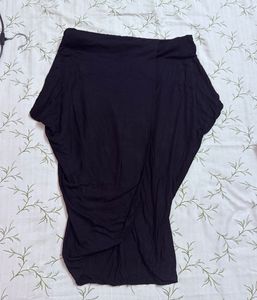 Black Drape Skirt