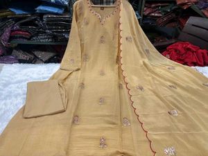 Crush Chinon Festive Wear Designer Suit