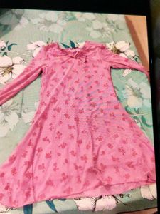 Cute Pink Floral Dress