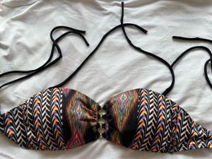 Colorful Pattern Paded  Bikini Top