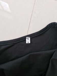 Elegant Black One-Shoulder Dress