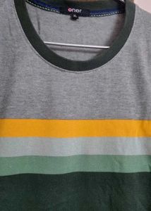 💫👕 Grey Everyday Striped T-Shirt
