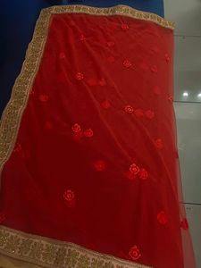Peach Embroidered Lehenga