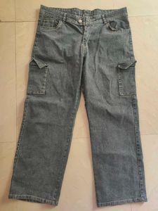 Stylish Black Cargo Jeans
