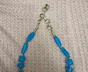 Boho Blue Beaded Necklace