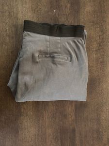 Elasticated Straight Fit Scullers Olive Trouser
