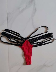 Red Lace G-String Panty 28-30 size