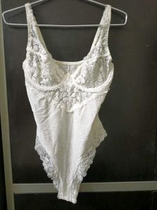 Vintage White Lace Bodysuit