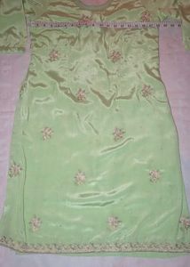 original crap silk with Pink Dupatta