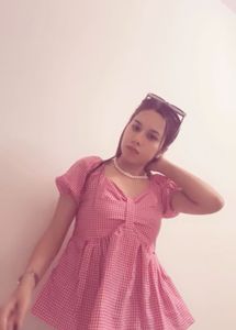 Chic Red Gingham Peplum Top