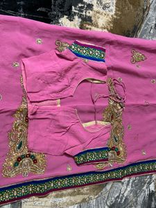 wedding/party wear saree with blouse