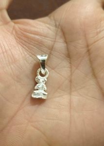 mini hanumana pendant pure silver