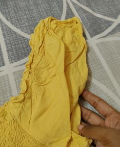 Yellow Crop Top