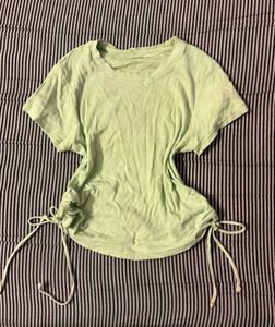 Light Green Ruched T-Shirt