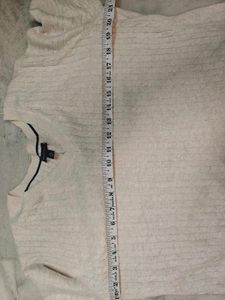 Cream Cable Knit V-Neck Sweater