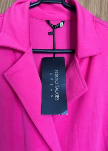 Hot Pink Blazer Dress