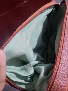 Sling Bag In Dark Brown Color Not Used New Item Very Spacious Have Multiple Sections