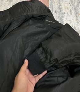 Black Bomber Jacket Cropped&amp; Thick Padded