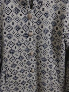 Patterned Button-Down Coat
