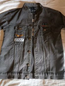 Men's Grey Denim Jacket