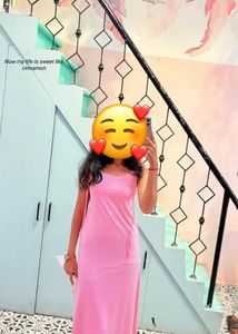 Elegant Pink Maxi Dress