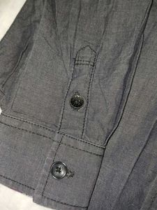 Solid Grey Boy Shirt