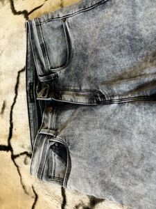 Gray Wash Denim Jeans