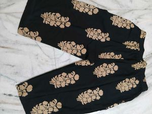 Stylish Black Printed Palazzos