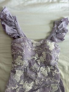 Beautiful Lavender Embroidered Dress