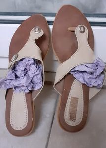 Beige Brown Slipper