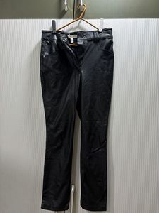 Black Faux Leather Pants