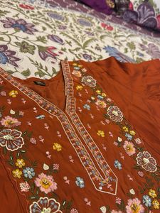Beautiful Embroidered Kurta and kurt
